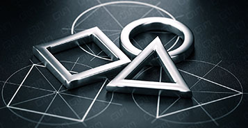Image 3D - Different geometric shapes - Copyright Olivier Le Moal